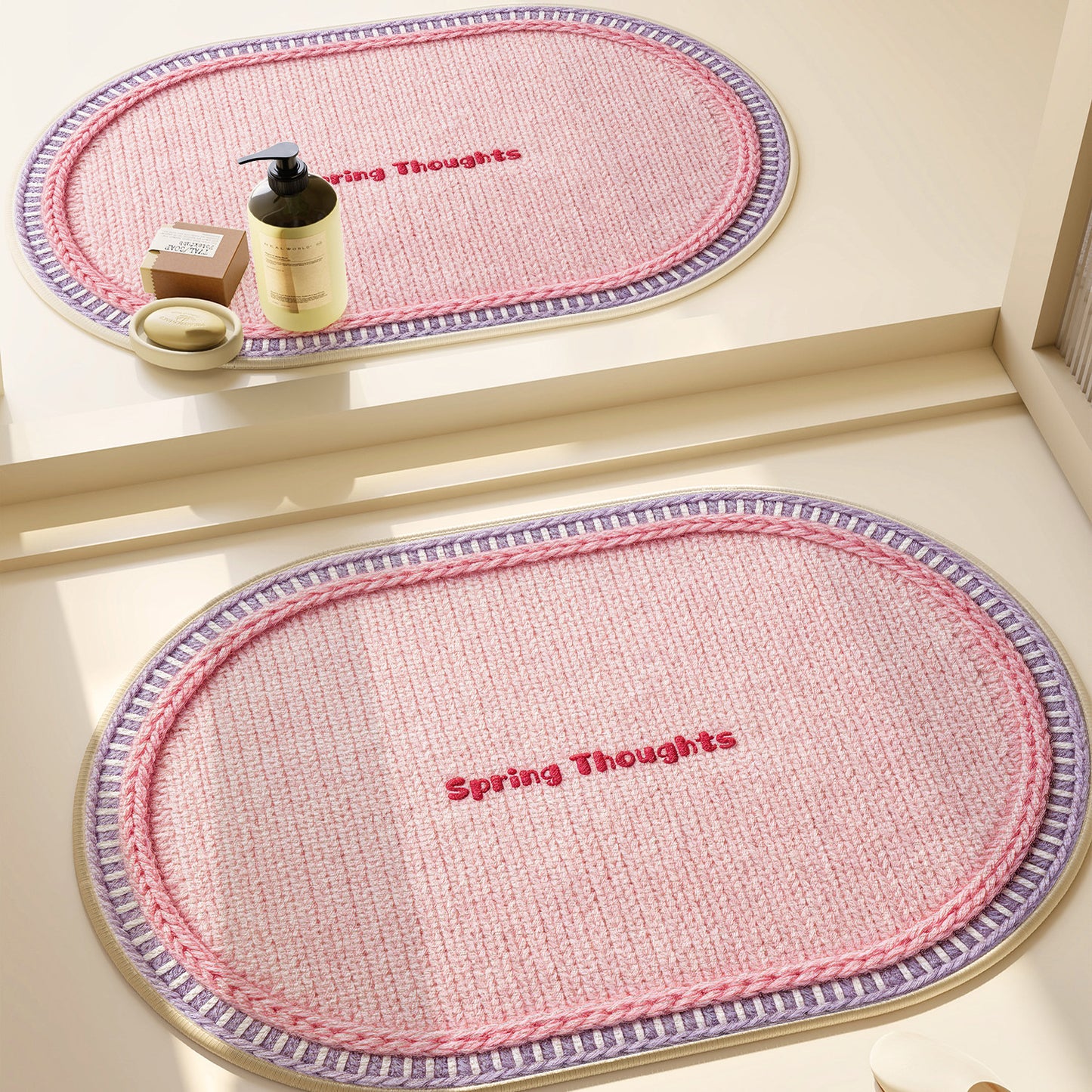 Herz-Muster Badezimmermatte Brehn