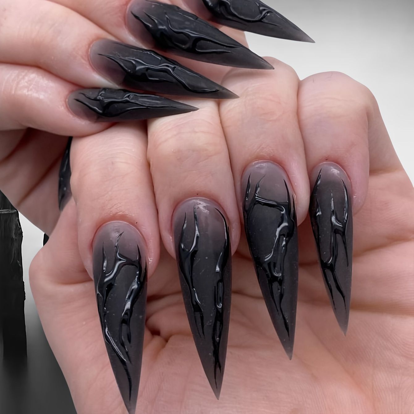 Künstlerische Stiletto Nagelkunst Verbesserungen Brehn