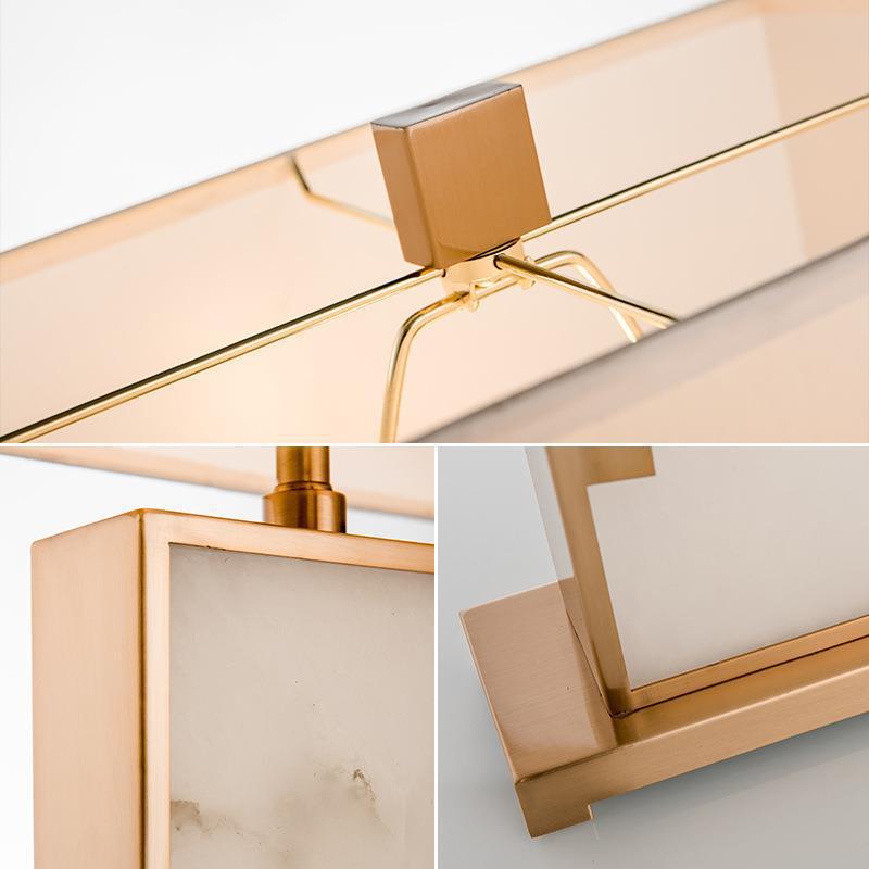 Elegante Tischlampe mit Marmorbasis