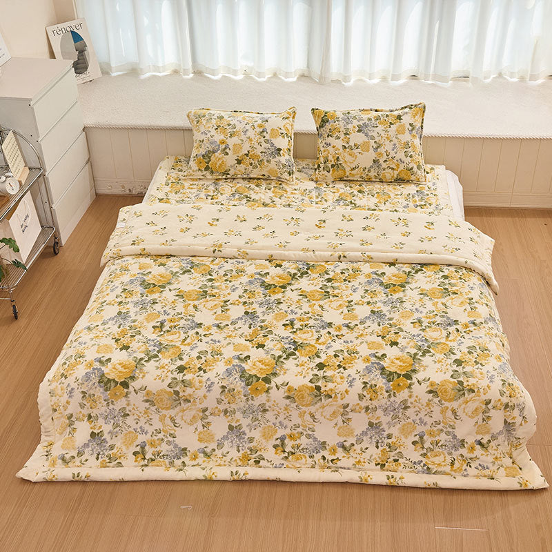Damen Floral Komfort-Bettwäsche Set Brehn