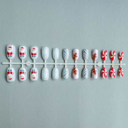 Festliches Lebkuchen-Nagelkunst-Set