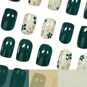 Elegante florale Kunst-Gel-Nagelverbesserungen Brehn