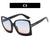 Damen oversized Sonnenbrille im modernen quadratischen Design mit verspiegelten Gläsern Brehn