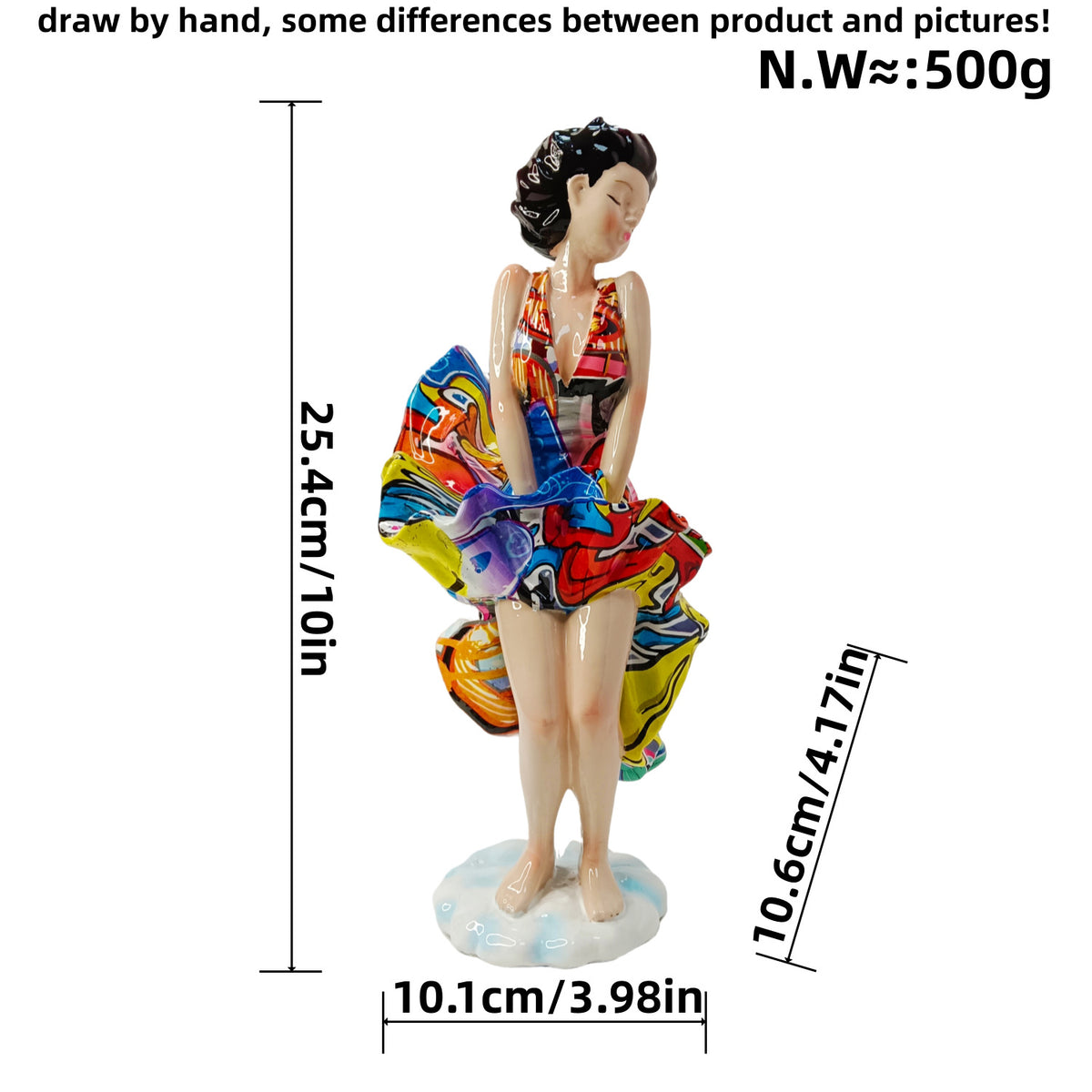 Kunstvolle Figur mit Stranddesign Brehn