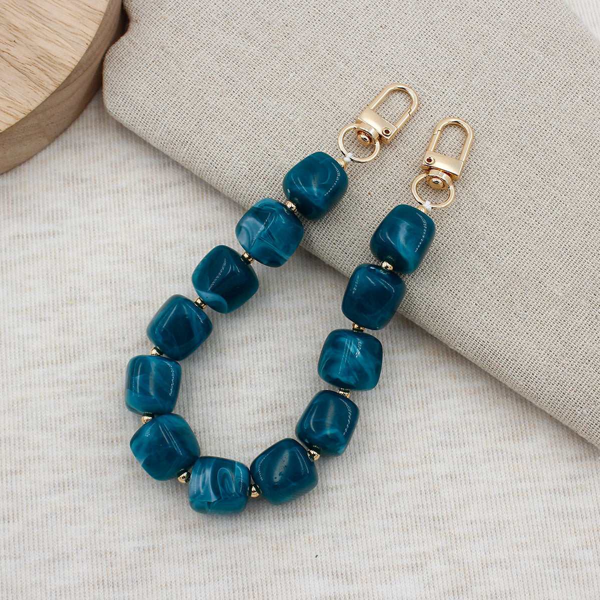 Chunky Beaded Brillen Kette Brehn
