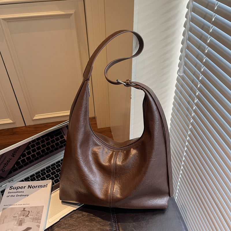 Premium Leder Slouchy Handtasche Brehn