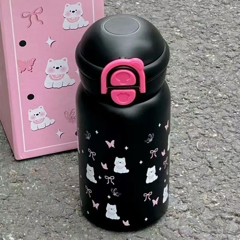 Damen isolierte Trinkflasche mit süßem Motiv Brehn