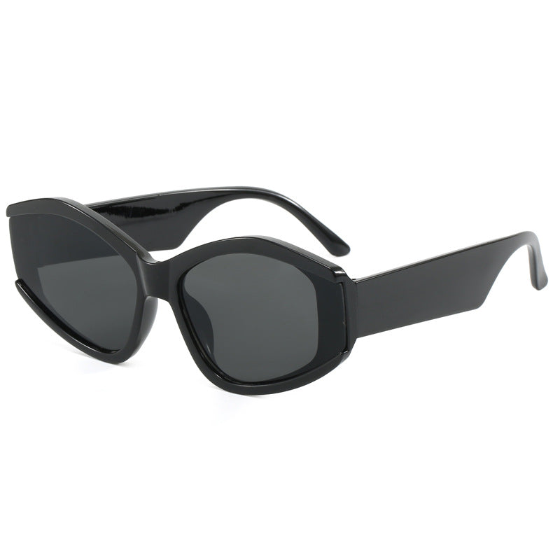 Damen modische Sonnenbrille mit markantem, futuristischem Design Brehn