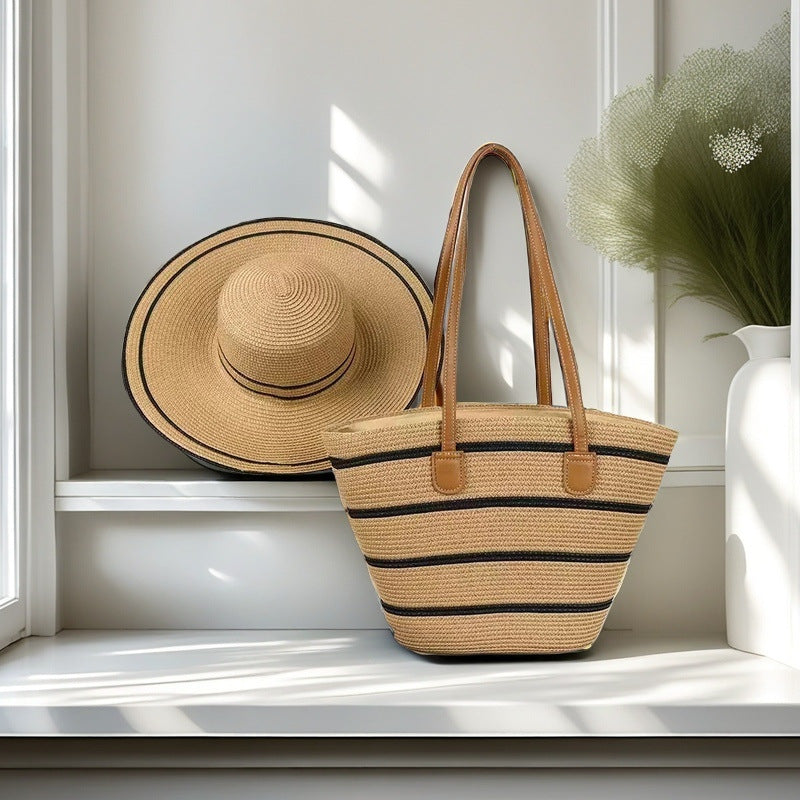 Strandtasche mit Bunten Streifen Brehn