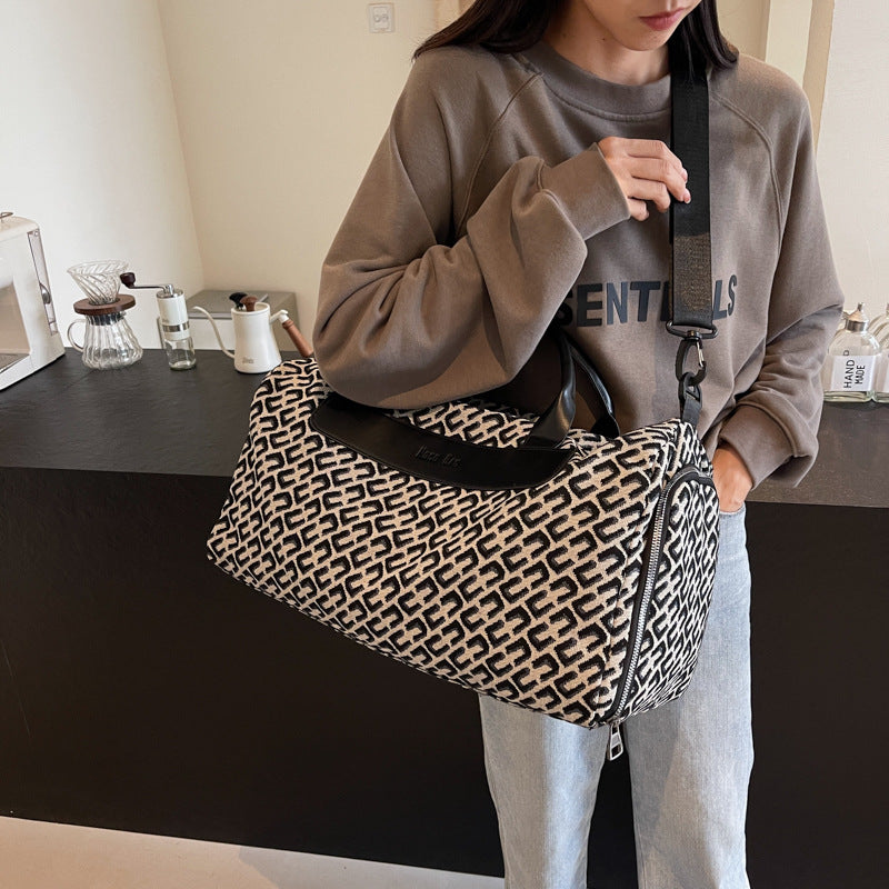 Elegante gemusterte Reise-Duffle Brehn