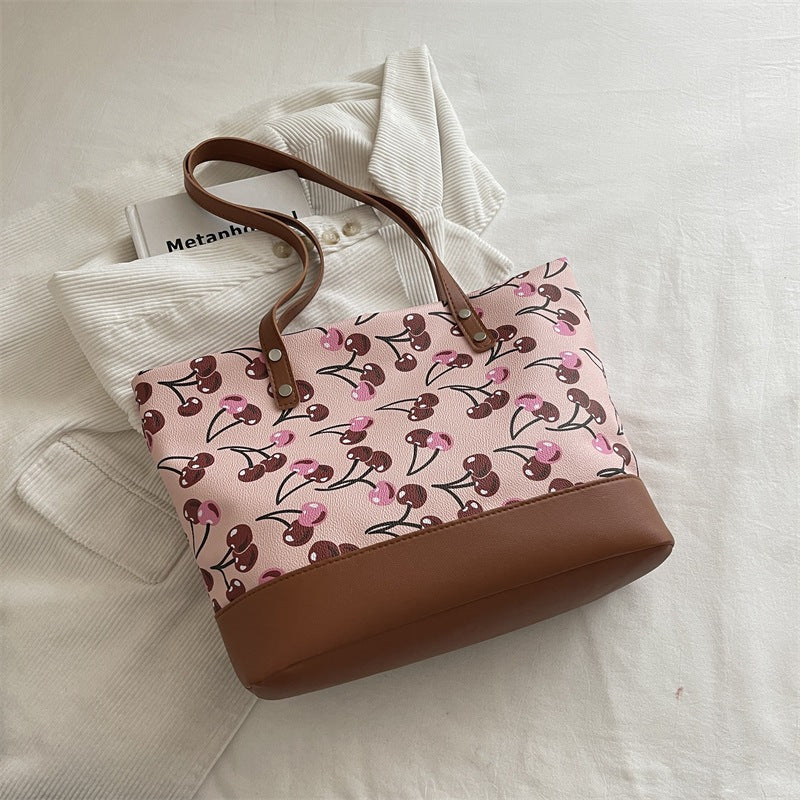 Verspielt bedruckte Canvas-Tasche Brehn