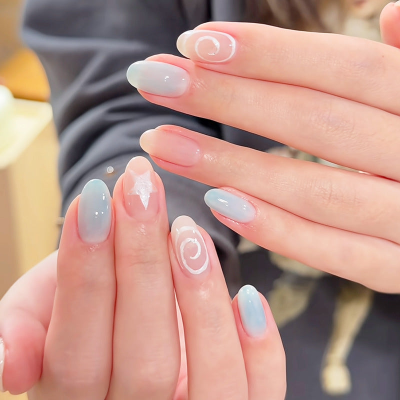 Verspielt Hase-Themen Press-On Nagelkunst Set Brehn