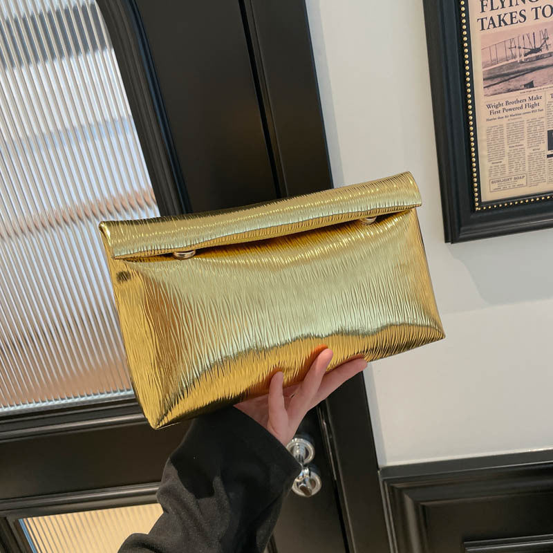 WoGlossy Texturiert Clutch Geldbörse Brehn