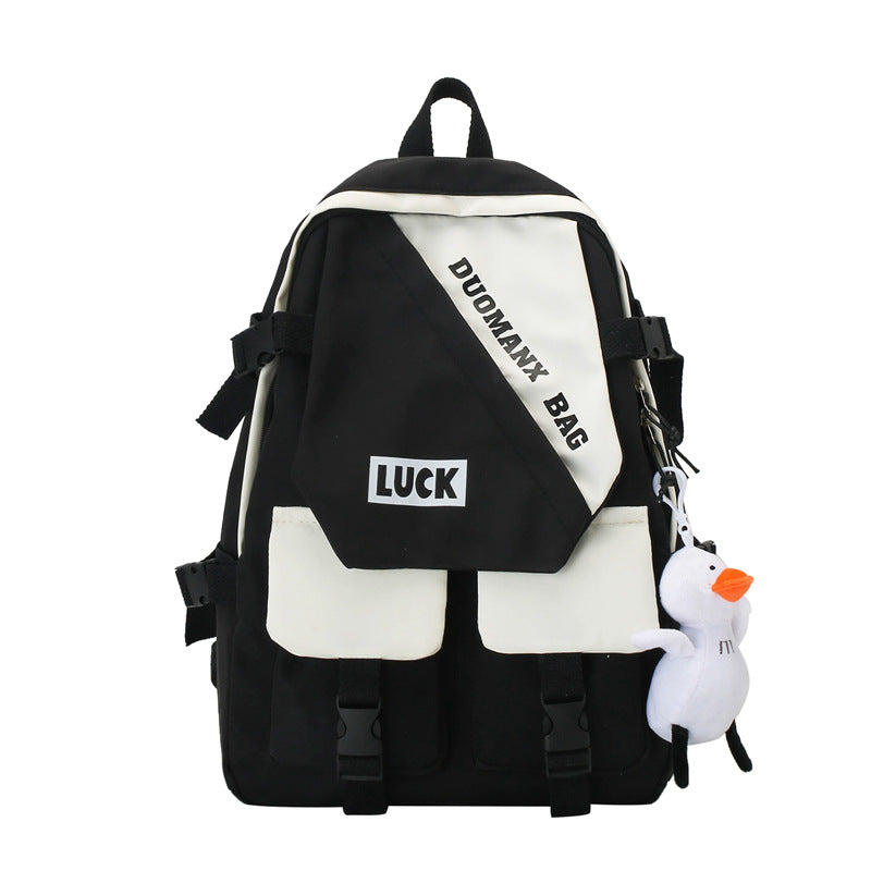 Trendy Mehrfachtaschen-Rucksack