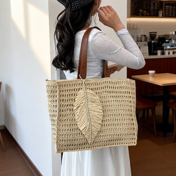Handgefertigte Strandtasche Aus Naturmaterialien Brehn