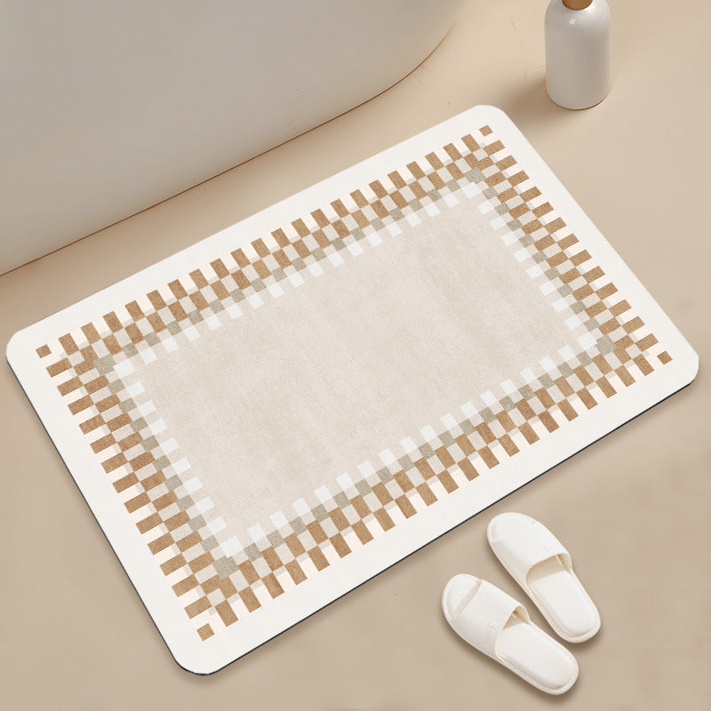stilvolle geometrische Muster Badezimmermatte Brehn