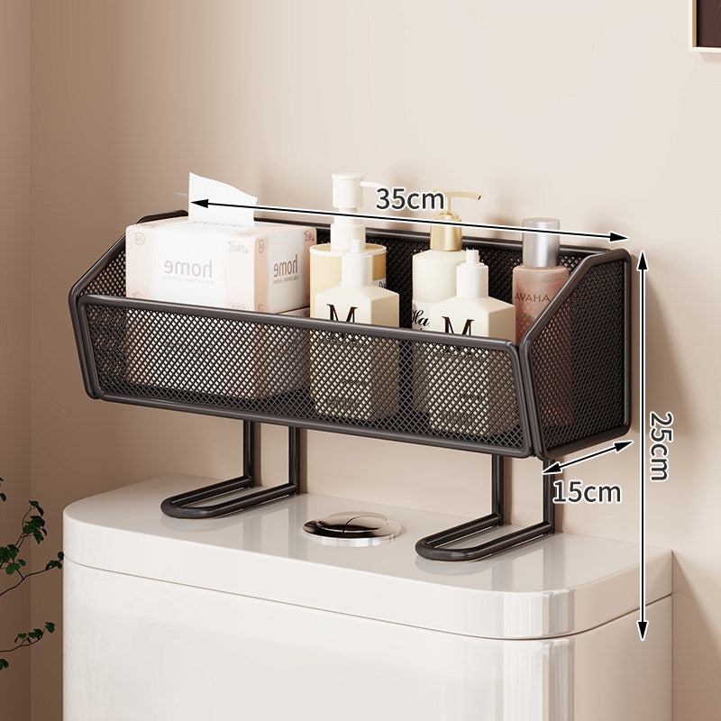 Über-Toilette Zwei-Tier Netz-Theken-Badezimmer-Organizer