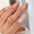 Premium Künstlerischer Press-On Nagelkunst Set mit Floralen Akzenten Brehn