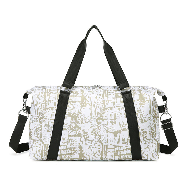 Grafisch gemusterte Sport-Duffel-Tasche Brehn