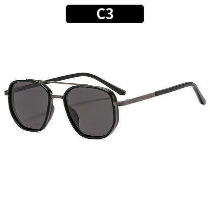 Geometrische Übergroße Sonnenbrille