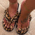 Plüsch Leopardprint Hausschuhe Brehn