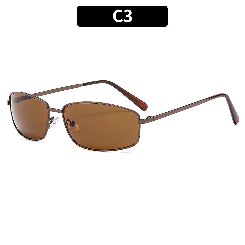 Stylishe Rechte Rahmen Sonnenbrille