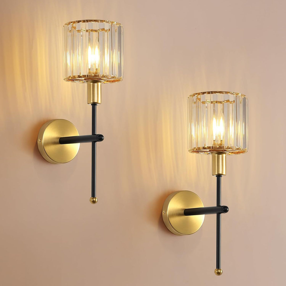 Kristallakzent LED Wandleuchte