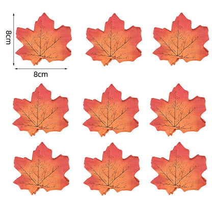 Künstliche Ahornblätter Tischdekoration aus flexiblem PU für herbstliche Gestecke