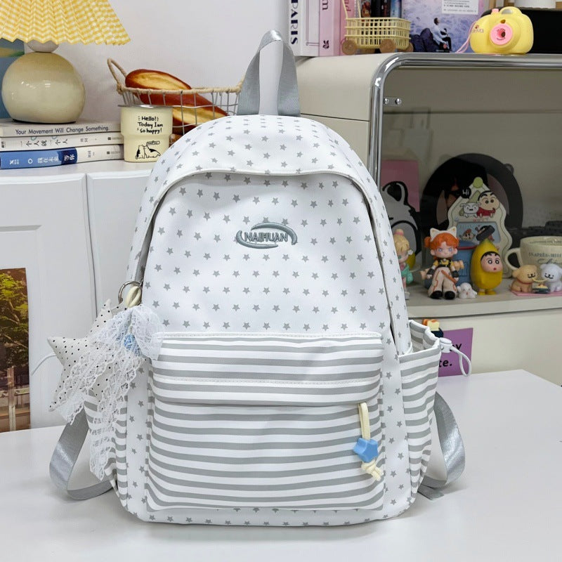 Stylischer Sternmuster Casual Rucksack Brehn