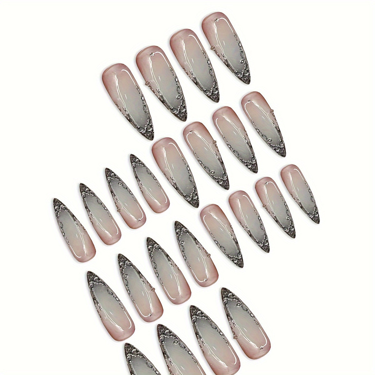 Trendy scharfeckige Nagelverstärkungen Brehn