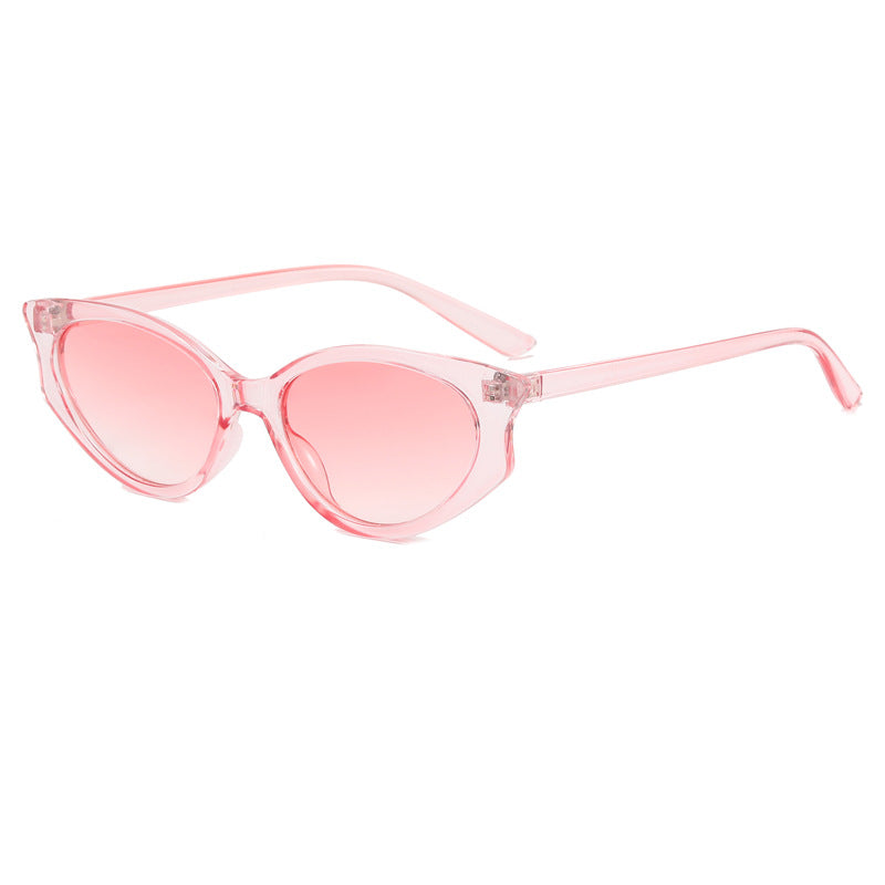Damen Katzenaugen Sonnenbrille mit transparentem Rahmen Brehn