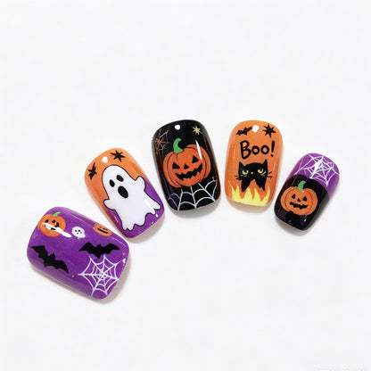 Halloween-Themen Dekorative Press-On Nagelkunst Brehn