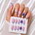 Elegantes mandelförmiges Press-On-Nagelset Brehn
