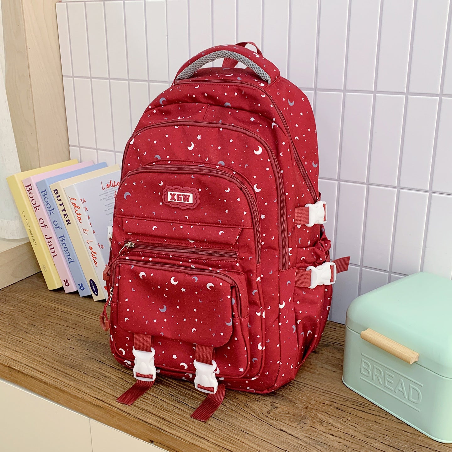 Design-verstärkter Multi-Taschen Schulranzen