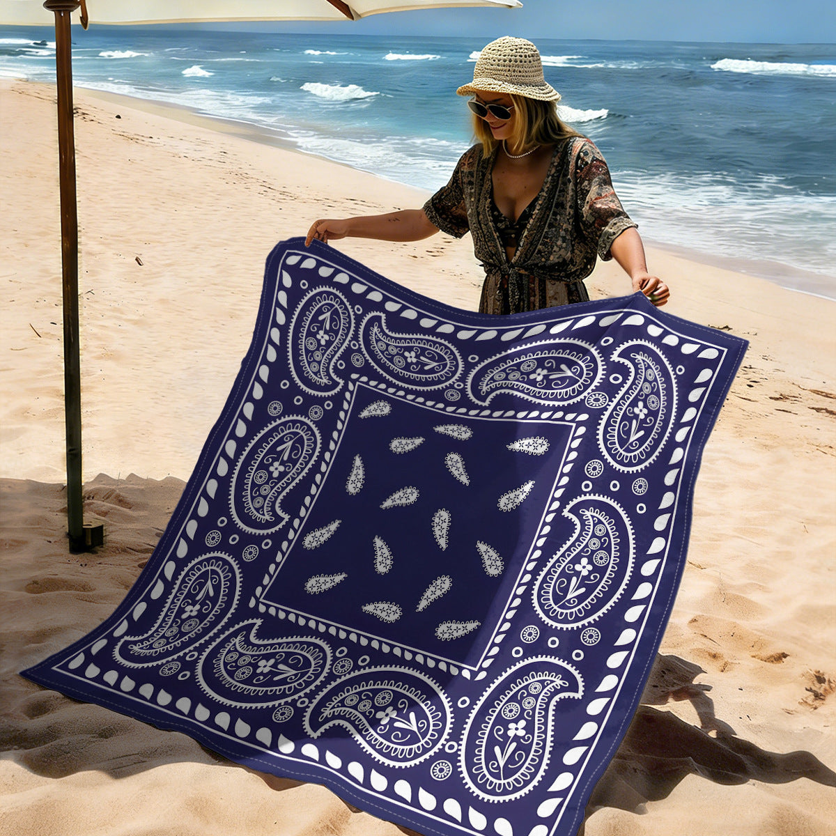 Mandala Design Strandmatte Brehn