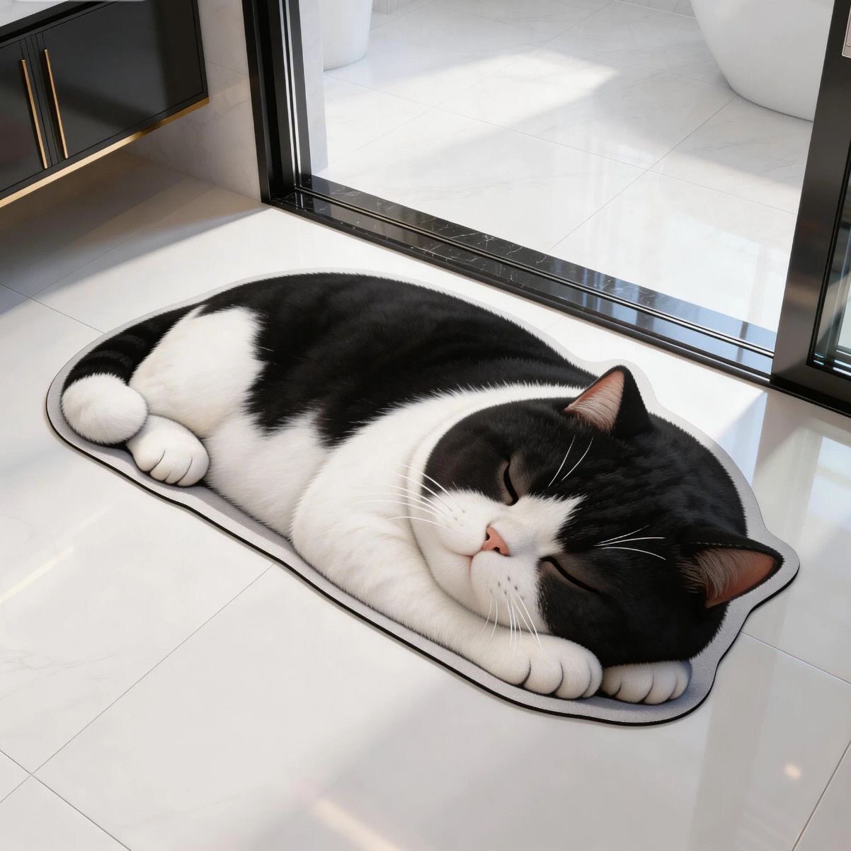 Katzen-Themen Plüsch-Badevorleger Brehn