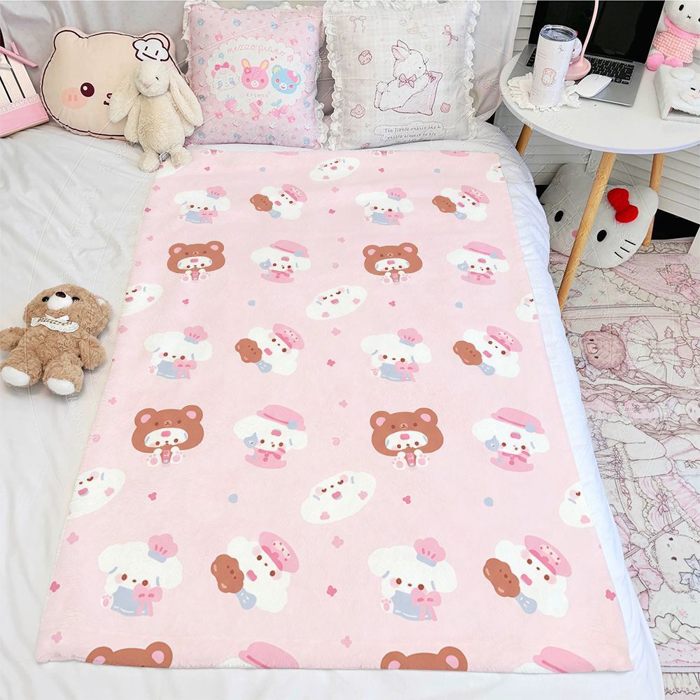 Niedliche Cartoon-Themen-Fleece-Decke