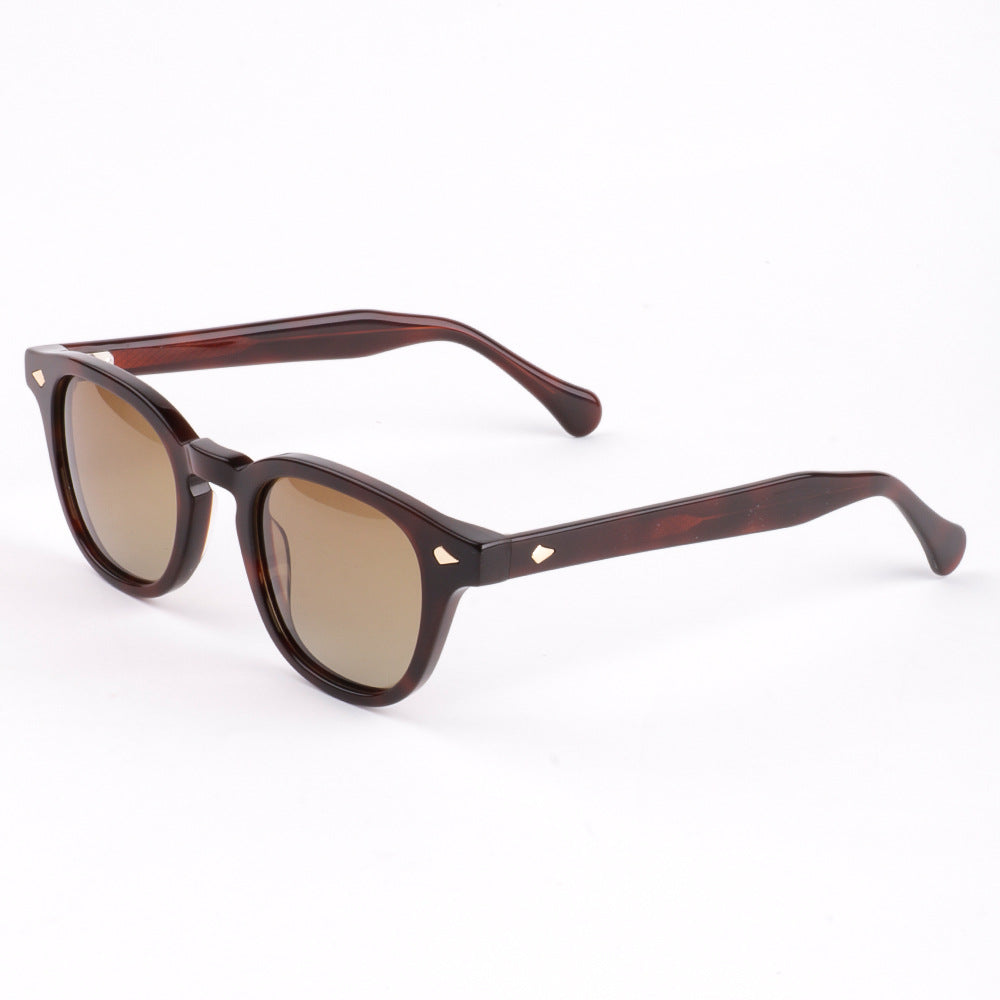 Damen Sonnenbrille mit exklusivem Geometrie-Rahmen und Polarisierten Gläsern Brehn