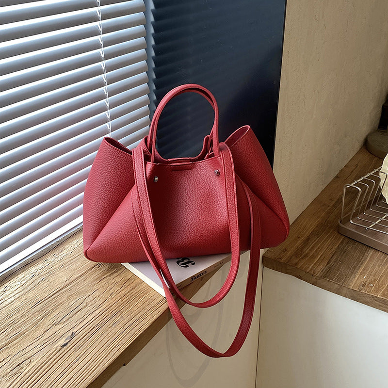 Vielseitige Leder Tote Bag