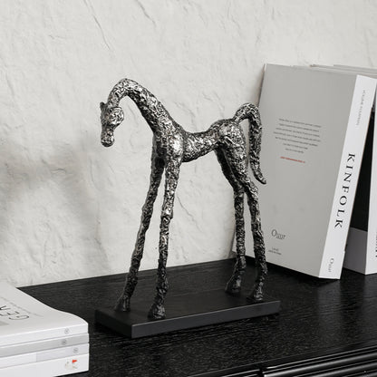 Skulpturale dekorative Pferdefigur