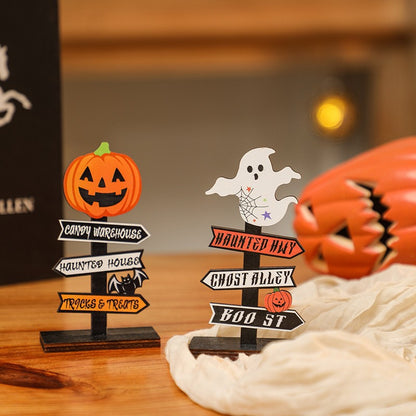 Kreative Halloween Deko-Schild mit Kürbis-Motiv Brehn