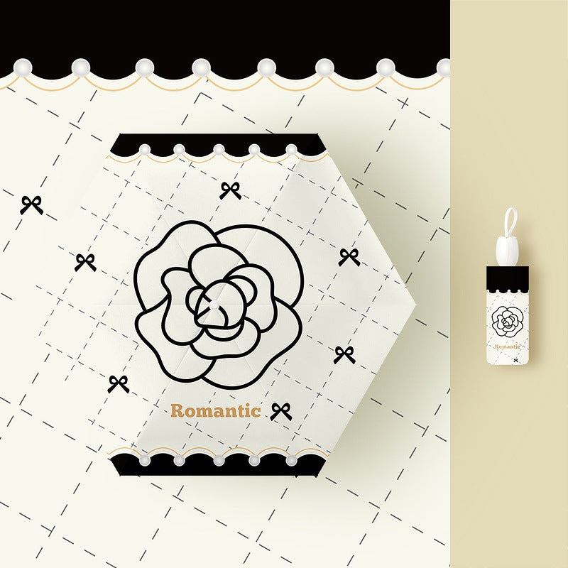 Damen Faltregenschirm mit verspieltem Blumendesign Brehn