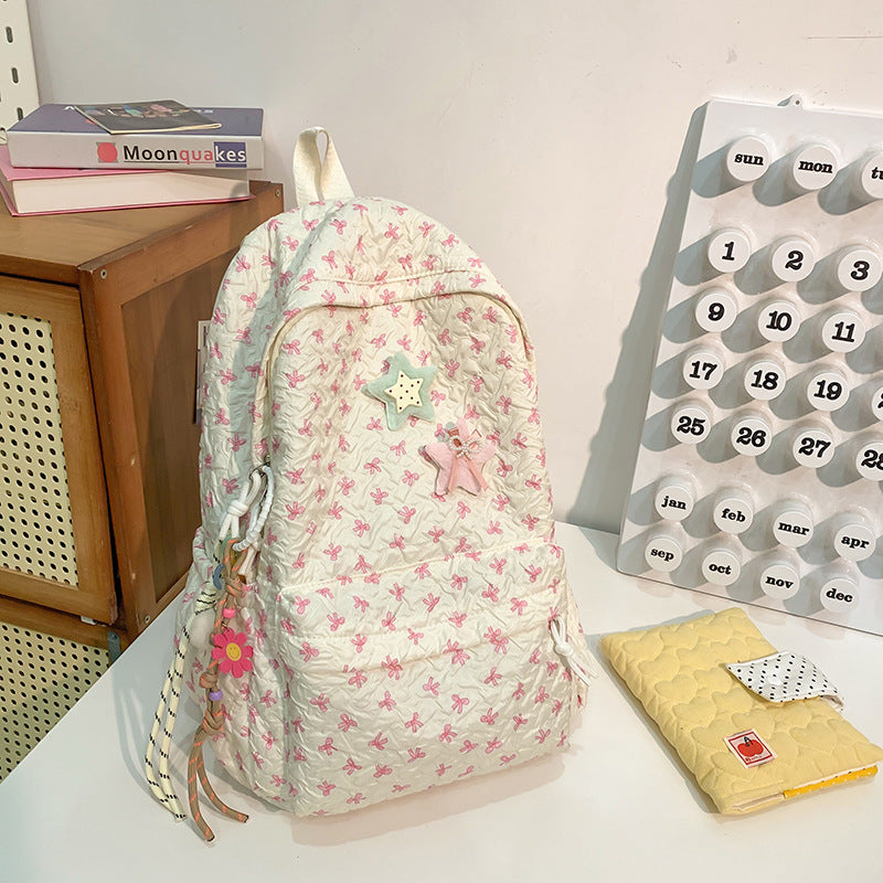 Gestepptes floral gemustertes Rucksack Brehn