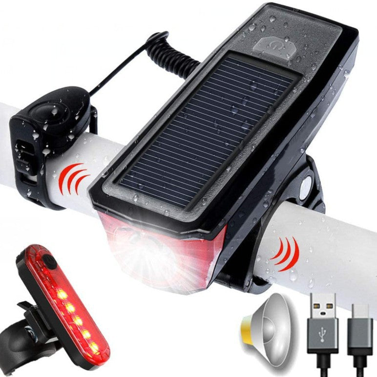 Solarbetriebene Fahrrad-Rücklicht Brehn