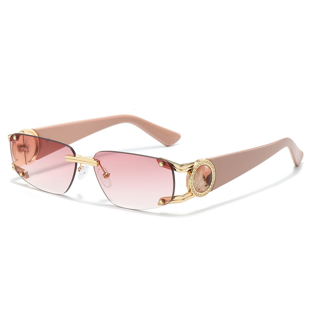 Stylische Minimalistische Rechteckige Sonnenbrille Brehn