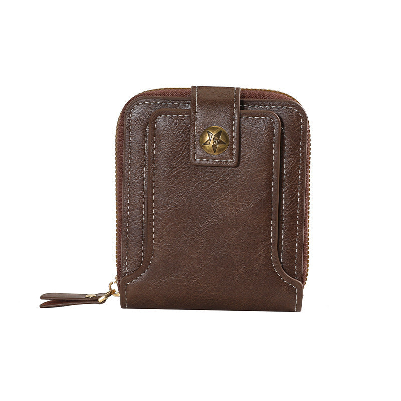 Bi-Fold Zip Geldbörse mit Kartenfächern Brehn