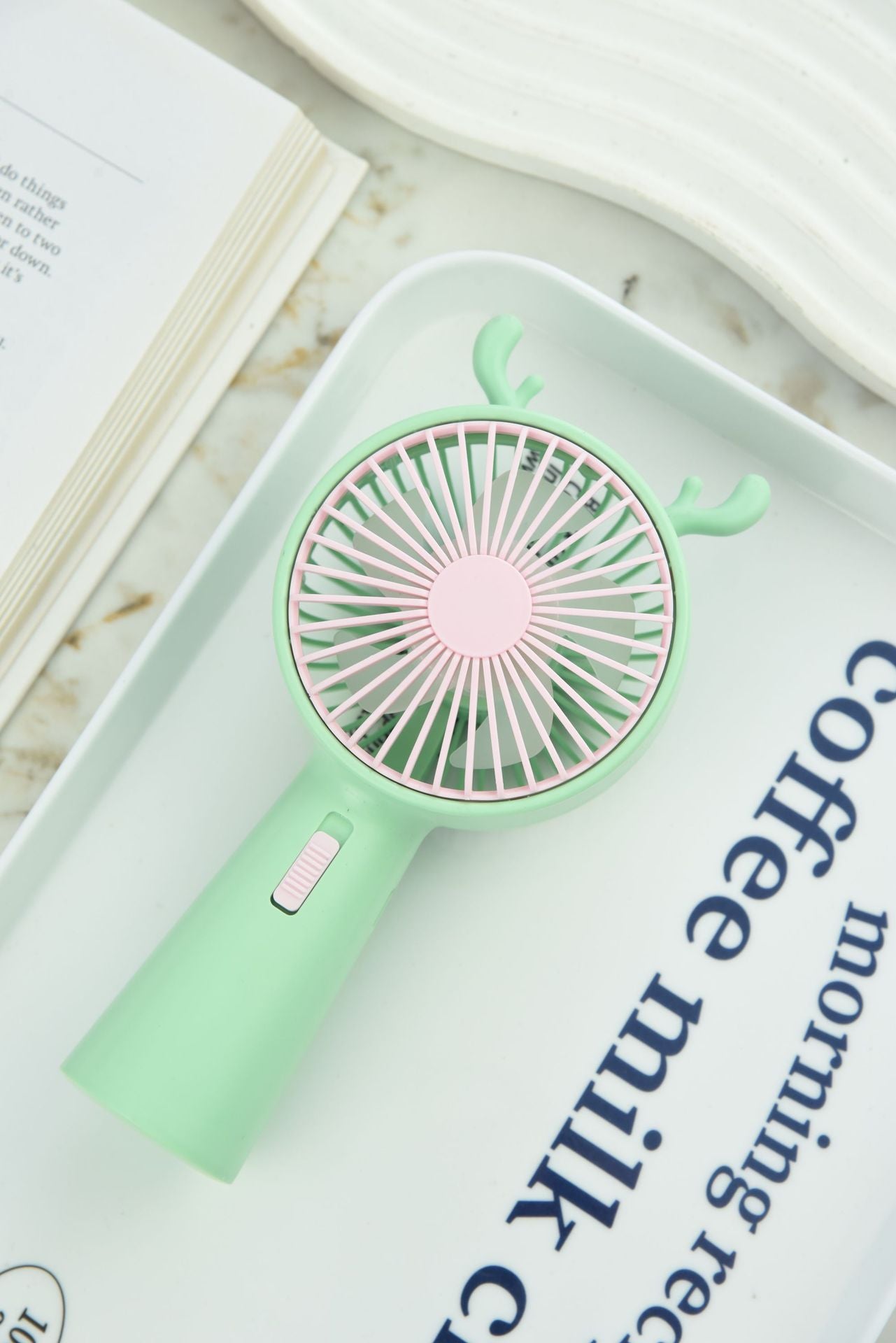 Damen Tragbarer Handventilator mit originellem Geweih-Design Brehn