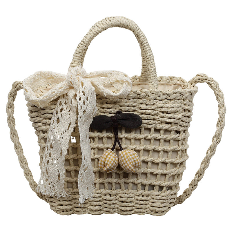 Bohemian Geflochtene Strohtasche
