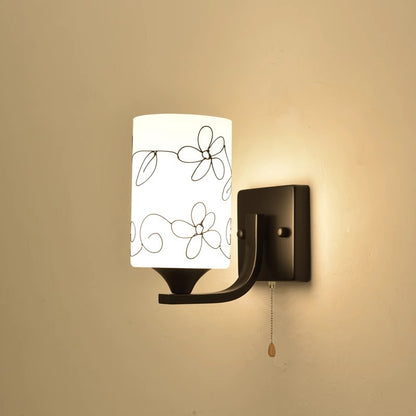 Künstlerisches Blumen Design Wandlampe