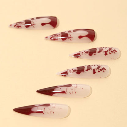 Künstlerische Lange Stiletto Nägel